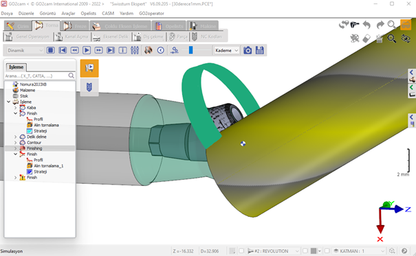 Abutment işleme Aşaması